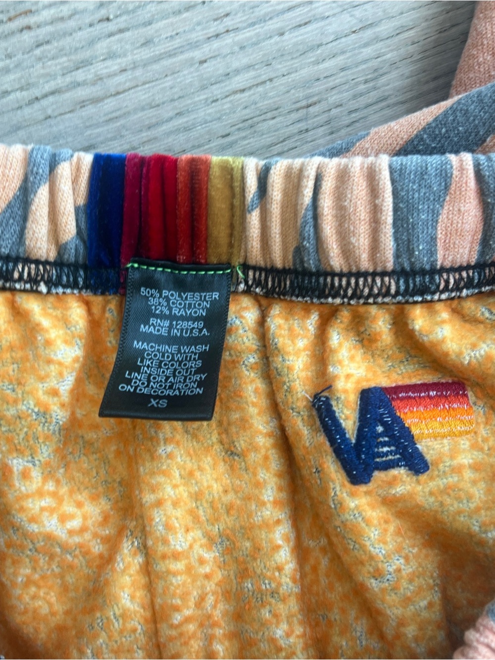 Aviator Nation Women’s Size XS Zebra-Stripe Joggers Sweatpants Velour Stripe - Picture 6 of 7